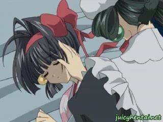 Anime lesbians licking pussy and tribbing - sunporno.com