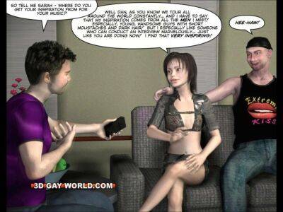 Young Twink & Shemale Rock Diva 3D Gay Bisex Comic - sunporno.com