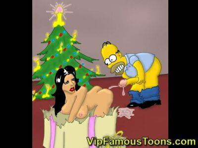 Famous toons Christmas orgy - sunporno.com