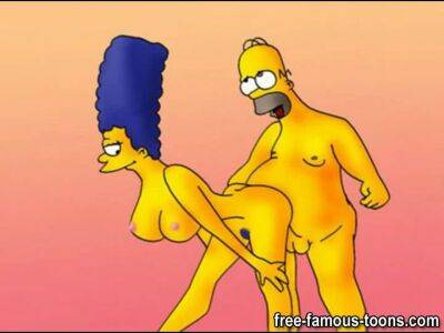 Sexy compilation of Marge Simpson getting banged by family members - sunporno.com