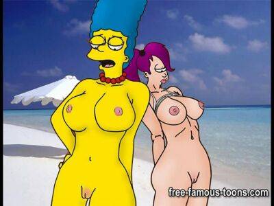 Simpsons and Futurama hentai orgies - sunporno.com
