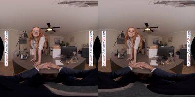 Madison Morgan, your hot employee, fucks you hard at the office - 3D virtual reality action! - sexu.com