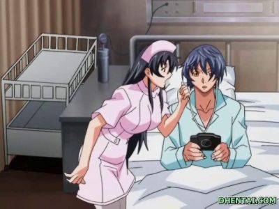 Hentai nurse watching her patient fucked in the hospital room - sunporno.com
